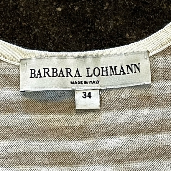 Barbara Lohmann browns cashmere silk Striped Shell 34 - Picture 5 of 8